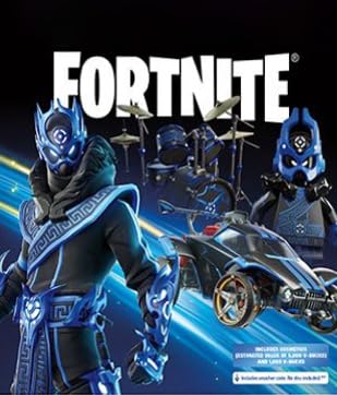 PlayStation 5 Slim Upgraded 2TB Digital Edition Fortnite Cobalt Star Bundle and Controller Charger - White, 2TB PCIe SSD Upgraded Slim PS5 Gaming Console [playstation_5] [video game]