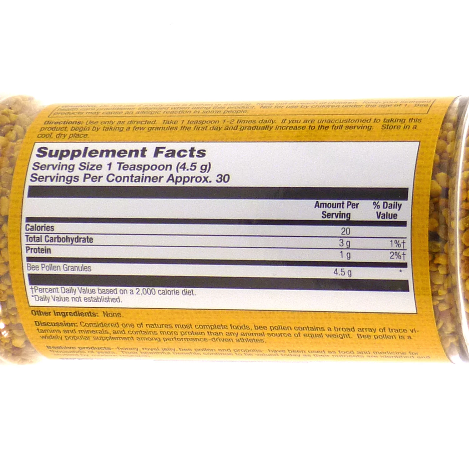 Pollen Power Granules Unflavored By Premier One - 4.75 oz Powder