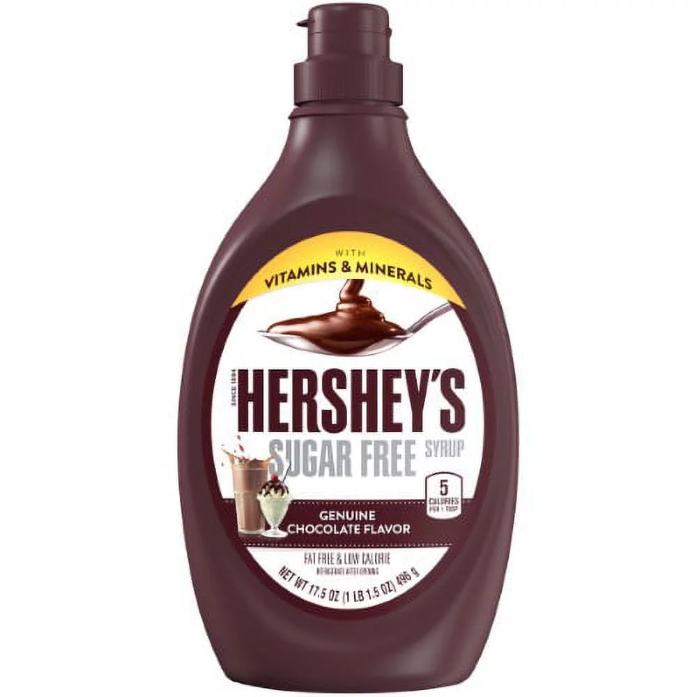 Hershey's Sugar Free Chocolate Syrup (Pack of 14)