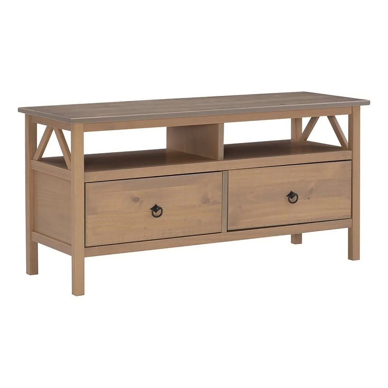 Atlin Designs Rustic Wood TV Stand for TVs up to 44