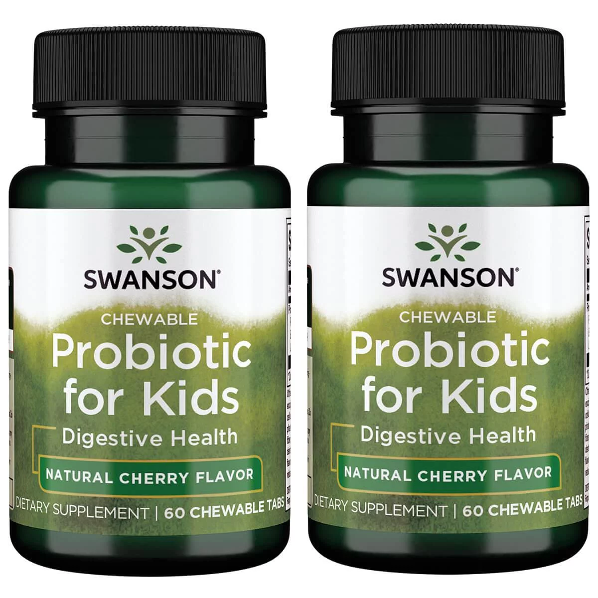 Swanson Chewable Probiotic for Kids - Natural Cherry Flavor  2 Pack