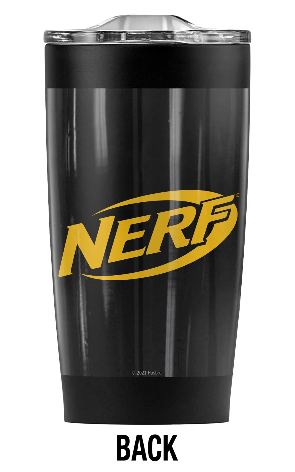 Nerf/Logo Stainless Steel Tumbler 20 oz Coffee Travel Mug/Cup, Vacuum Insulated & Double Wall with Leakproof Sliding Lid | Great for Hot Drinks and Cold Beverages