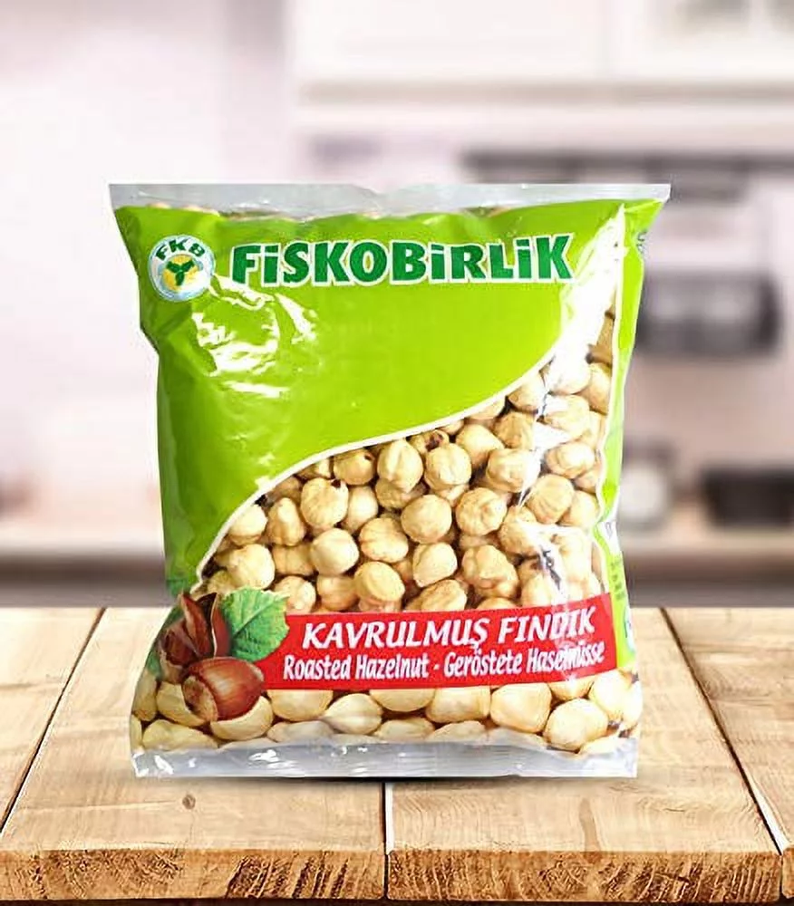 Turkish Roasted Hazelnut Kernels 500-16.9 OZ - Pack Of 4