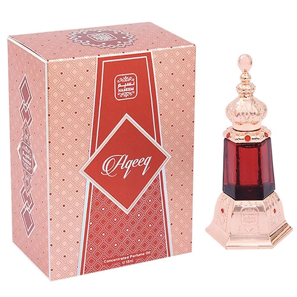 Aqeeq Perfume Oil Long Lasting Floral Sandalwood Musk Men Perfume Oil by Naseem