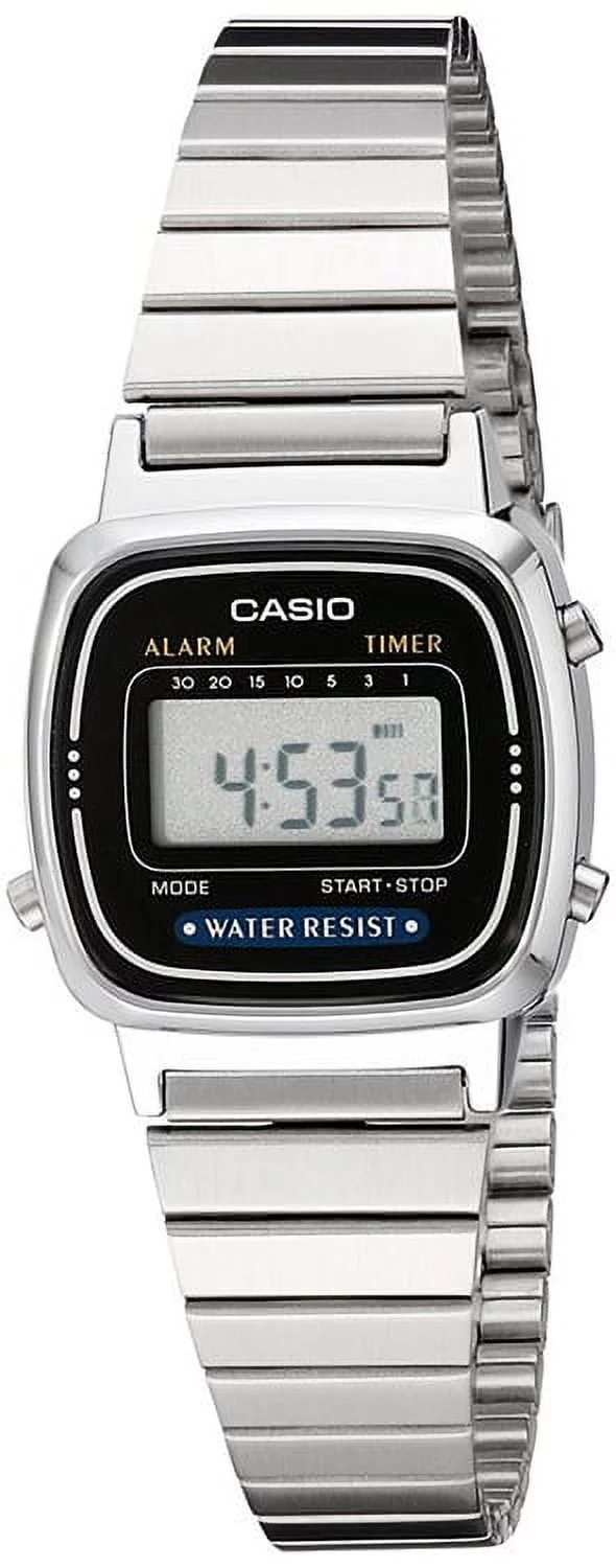 Casio Women's Classic Stainless Steel Digital Watch LA670WA-1