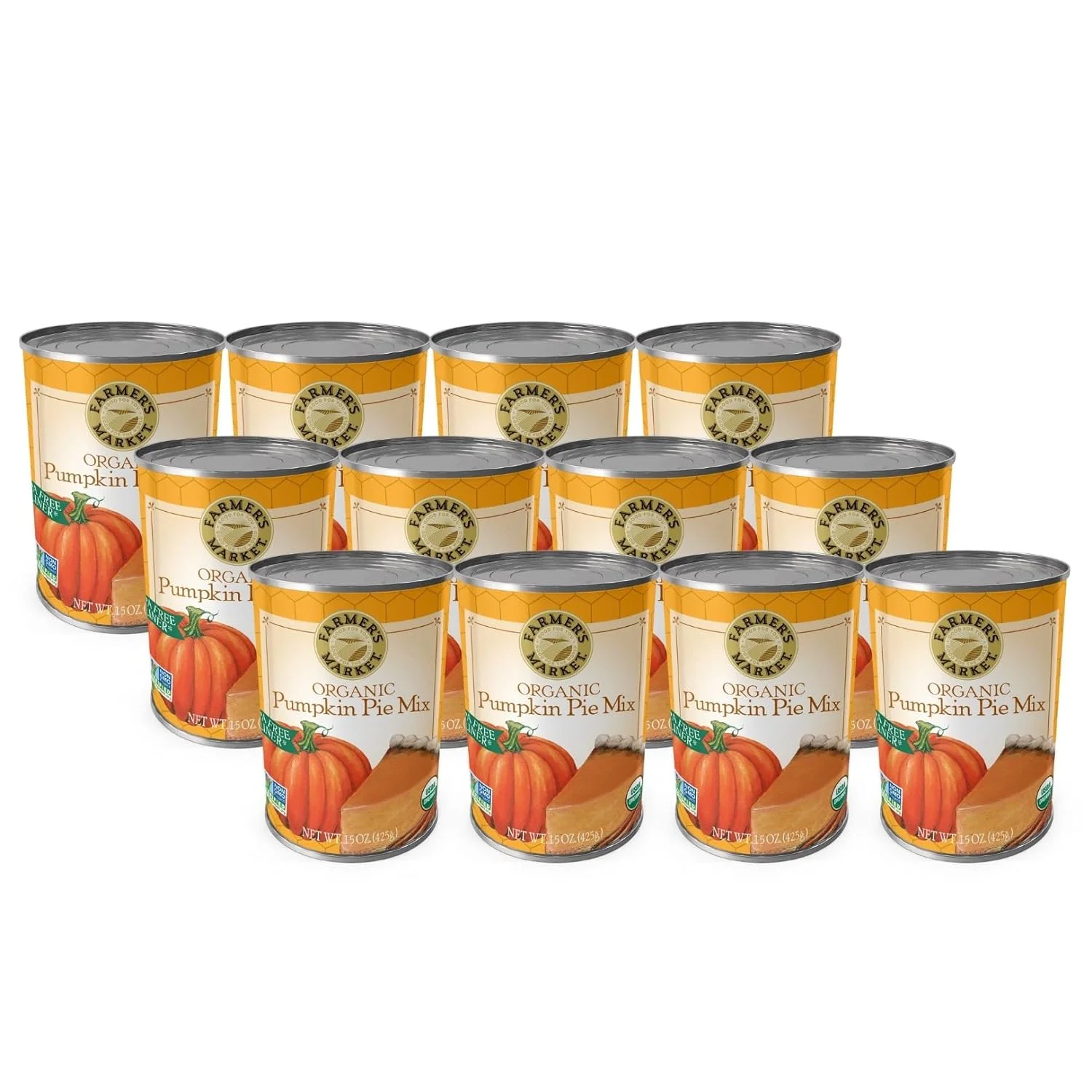 Organic Canned Pumpkin Pie Mix 15-Ounce Cans (Pack Of 12)