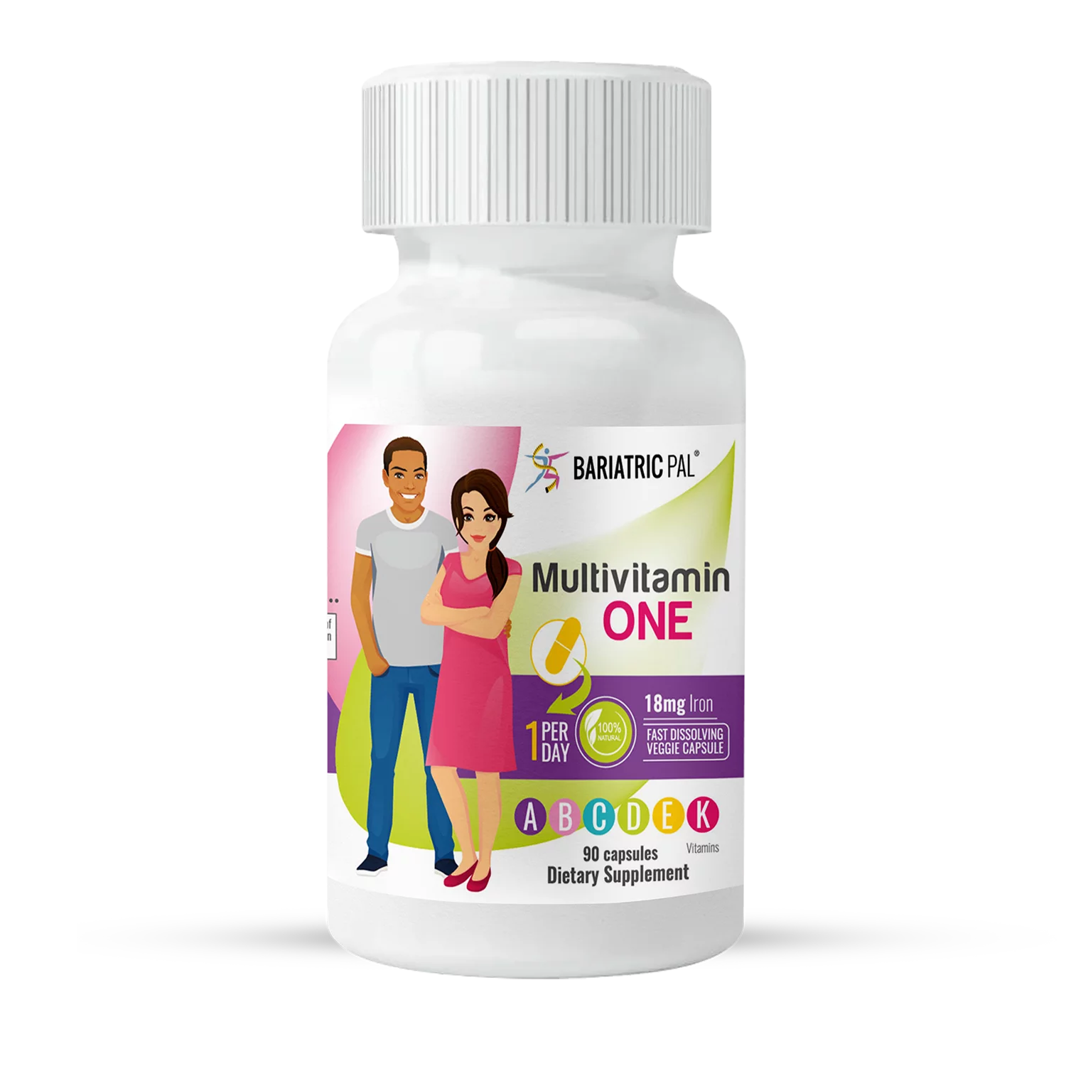 Gastric Bypass Complete Vitamin Pack - Capsules Size: 3-Month Supply, BariatricPal Multivitamin ONE: Capsule with 18mg Iron, BariatricPal Calcium Citrate Soft Chews: French Vanilla Caramel