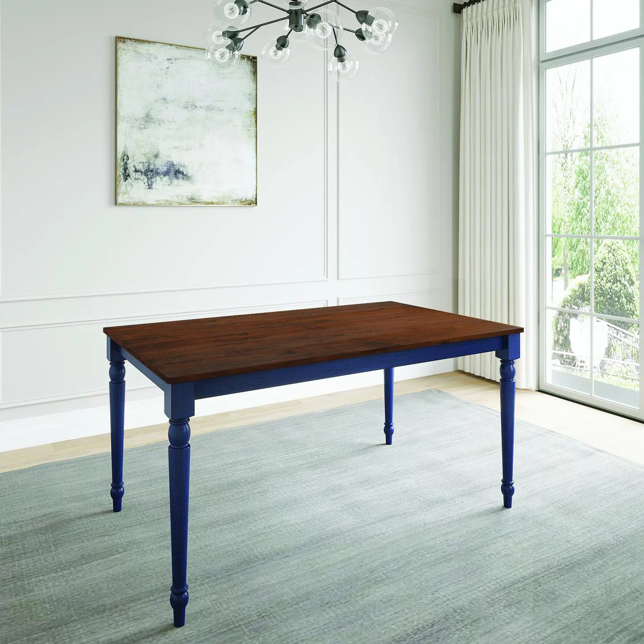 Lafayette Dining Table - 76.0 - Mid-century Design Elegance