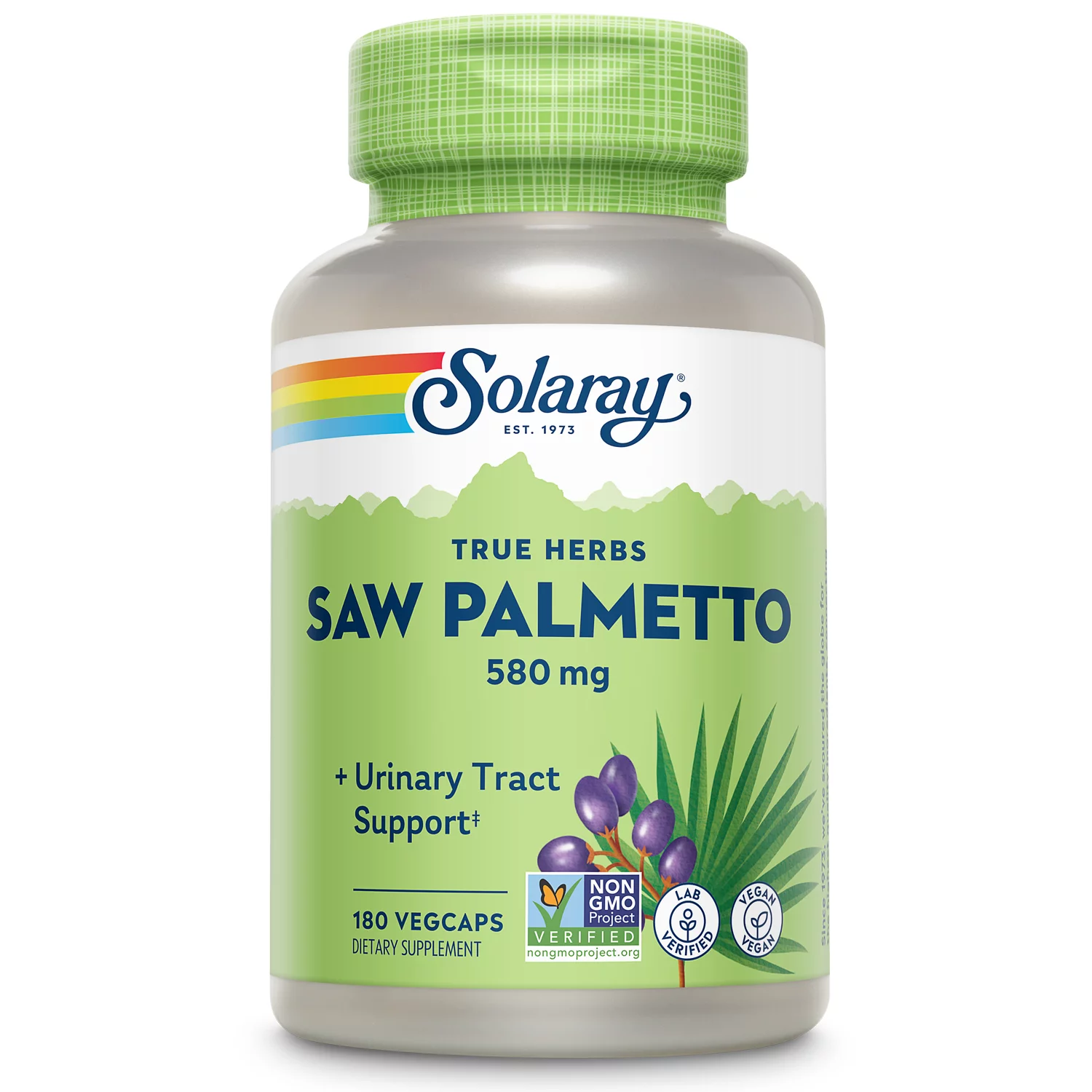 Solaray Saw Palmetto Berry 580mg | 180 VegCaps