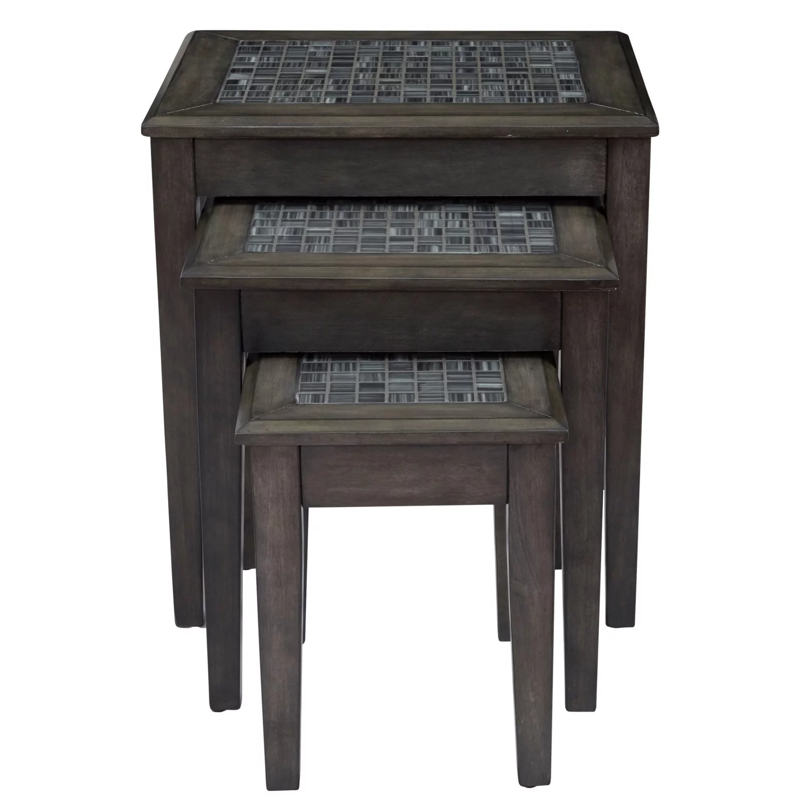 Jofran Baroque Nesting Tables with Mosaic Tile Inlay (Set of 3)