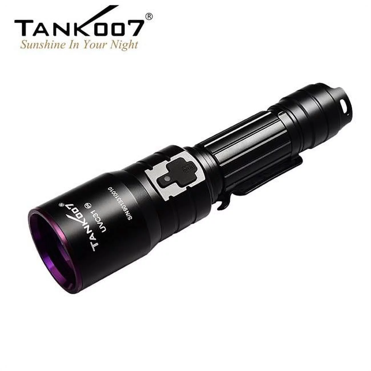 Tank007  High Power USB Type-C Rechargeable UV Flashlight