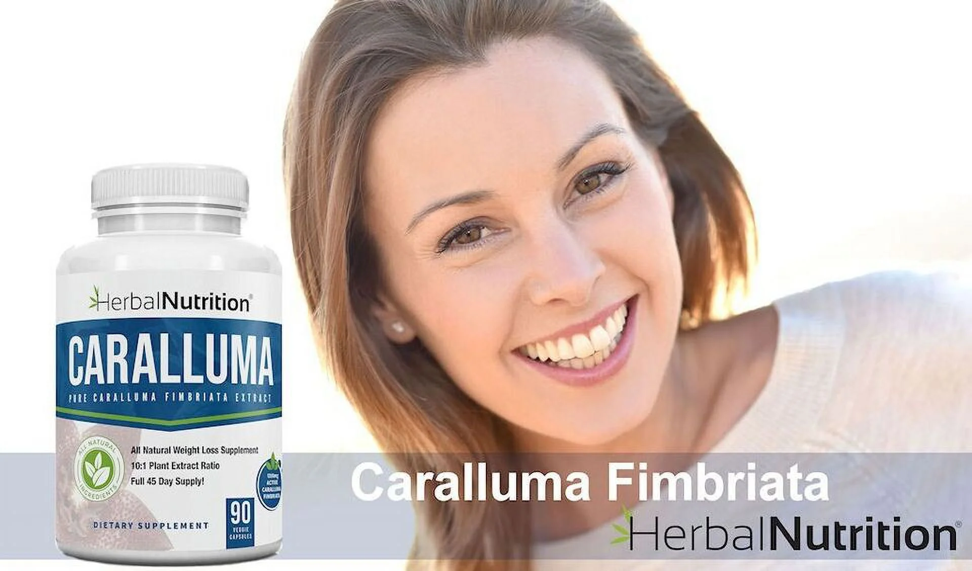 Best Caralluma Fimbriata Weight Loss Supplement 1200mg 10:1 Fat Burner Pill - 90 Capsules