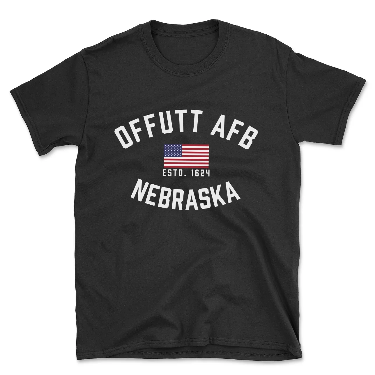 Offutt Afb Nebraska Patriot Men's Cotton T-Shirt