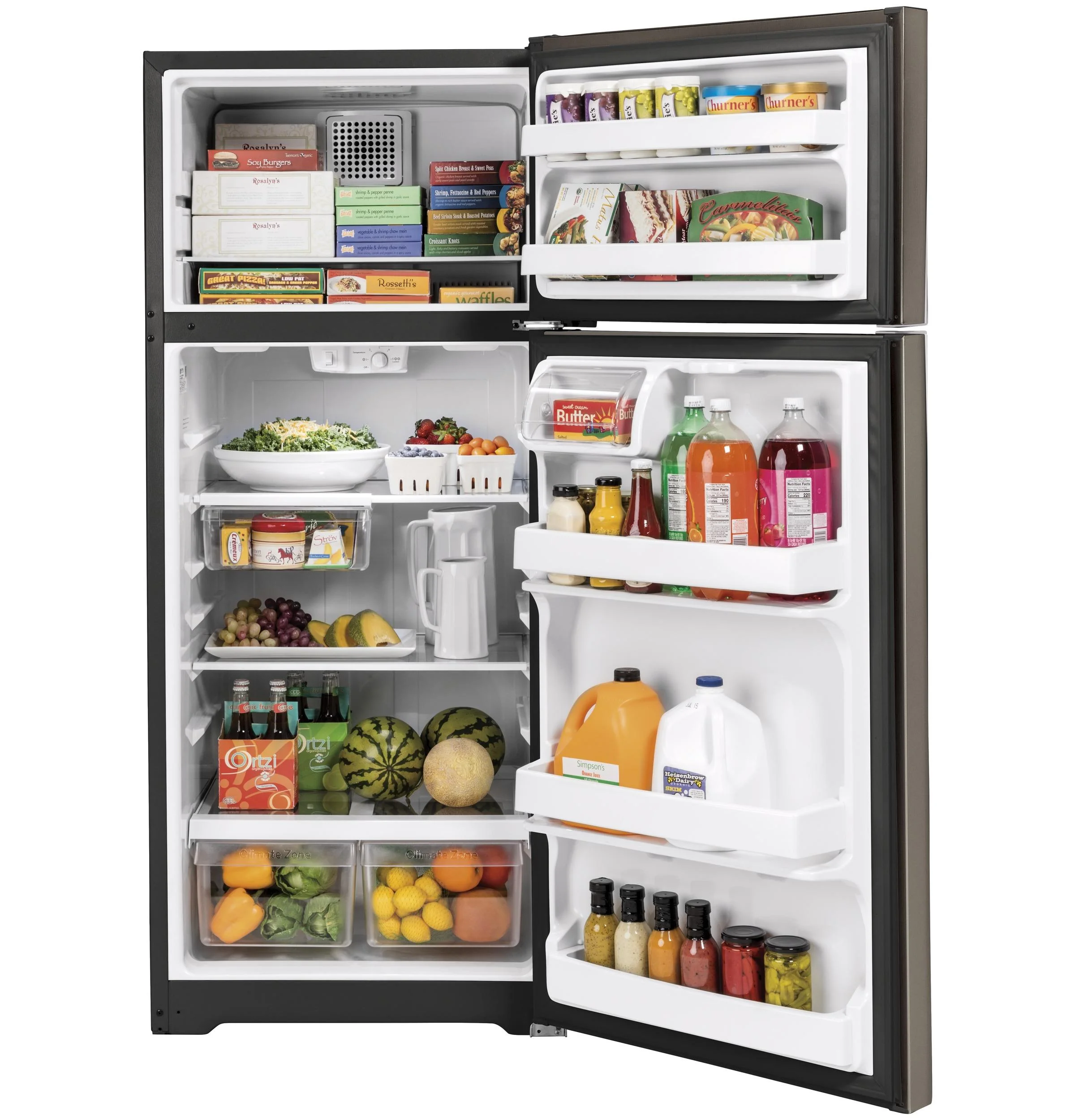 GE 17.5 Cu. Ft. Top Freezer Refrigerator - GTS18HMNRES