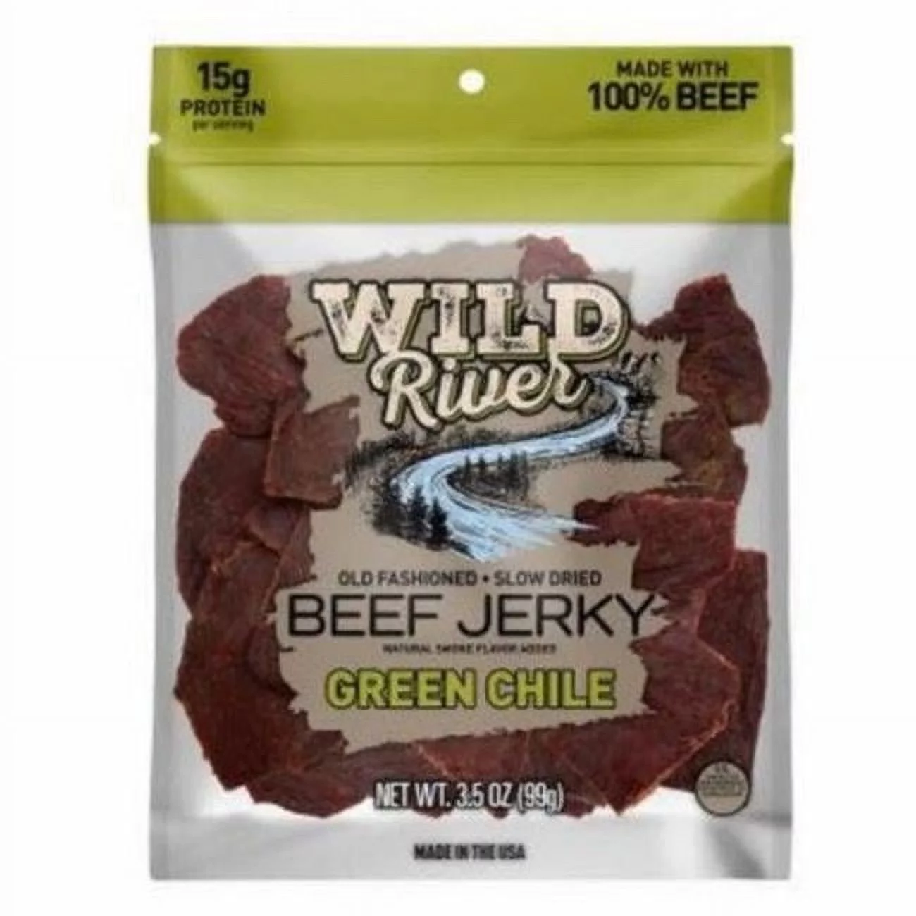 Jack Links 108991 3.5 oz Green Chile Beef Jerky Snacks - Pack of 8