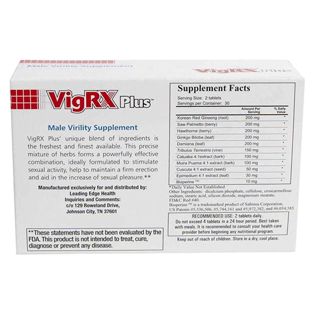 Vigrx Plus Male Improvement Dieatry Supplement (60 Tablets)