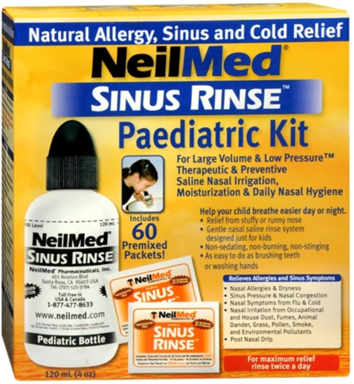 NeilMed Sinus Rinse Kit Pediatric 1 Each (Pack of 2)