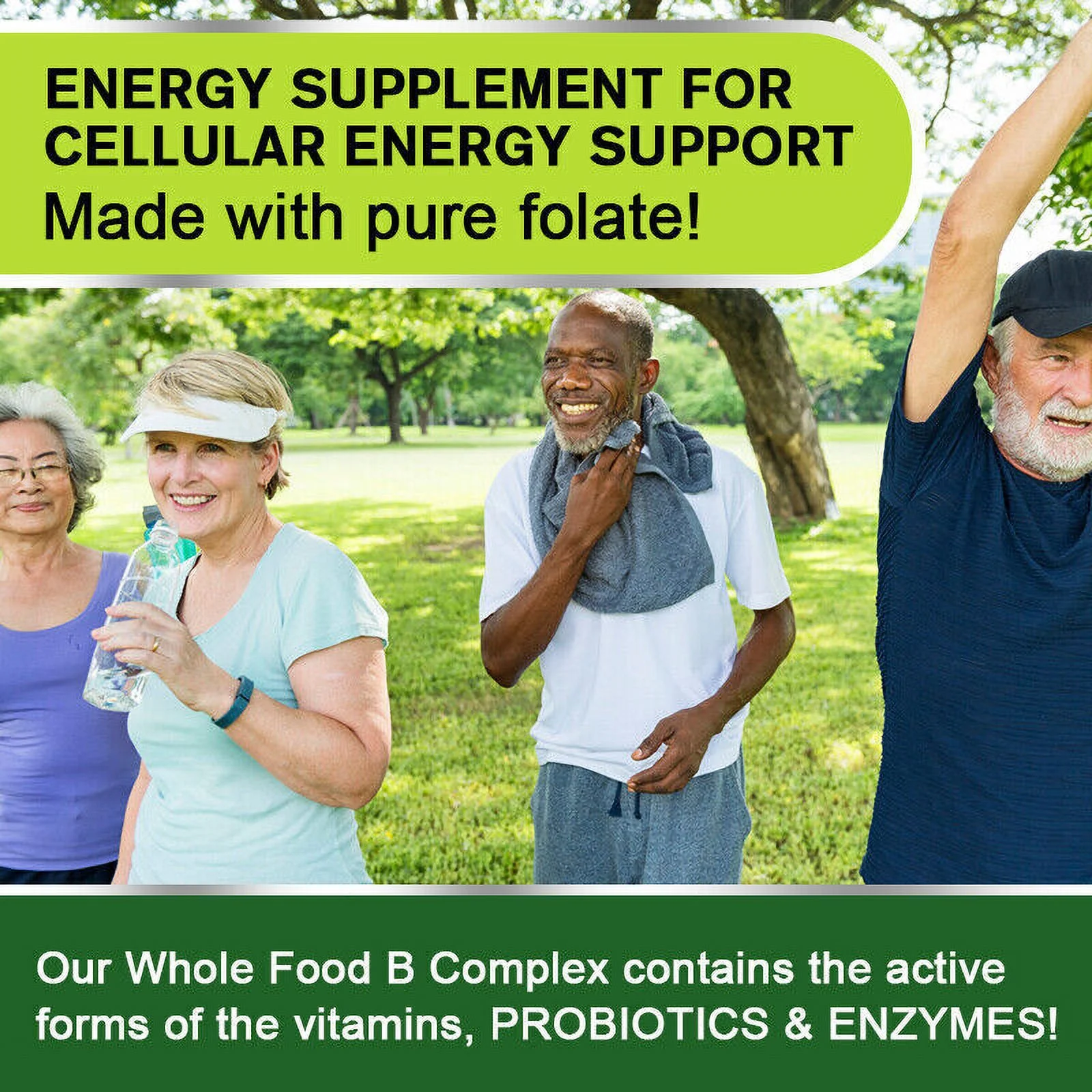 Whole Food B Complex Immune Support Pills 120 Capsules