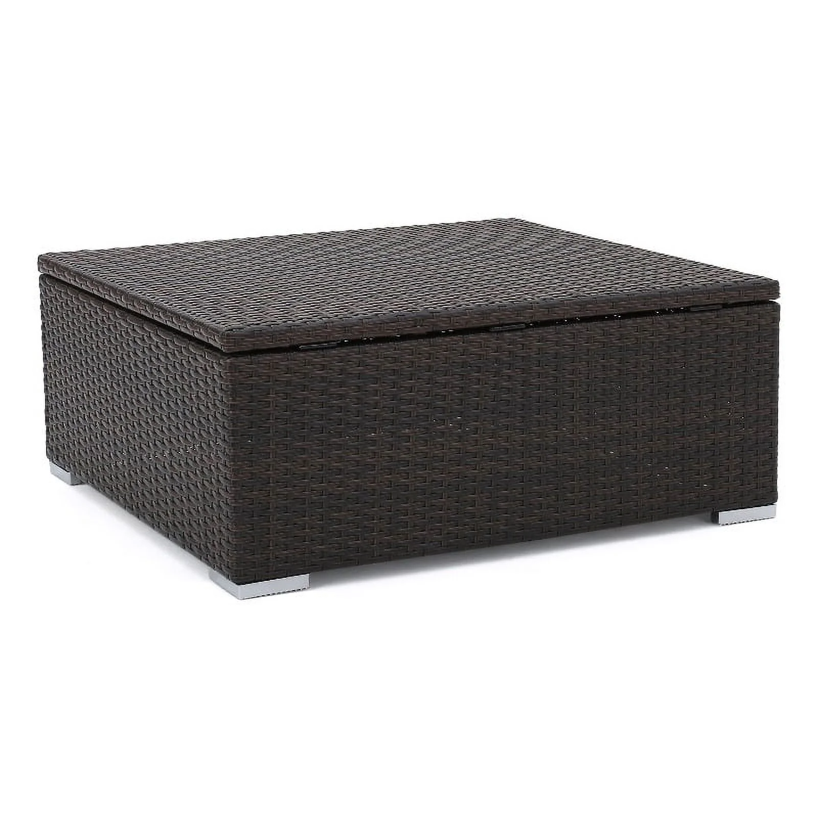 Noble House Santa Outdoor Wicker Storage Coffee Table
