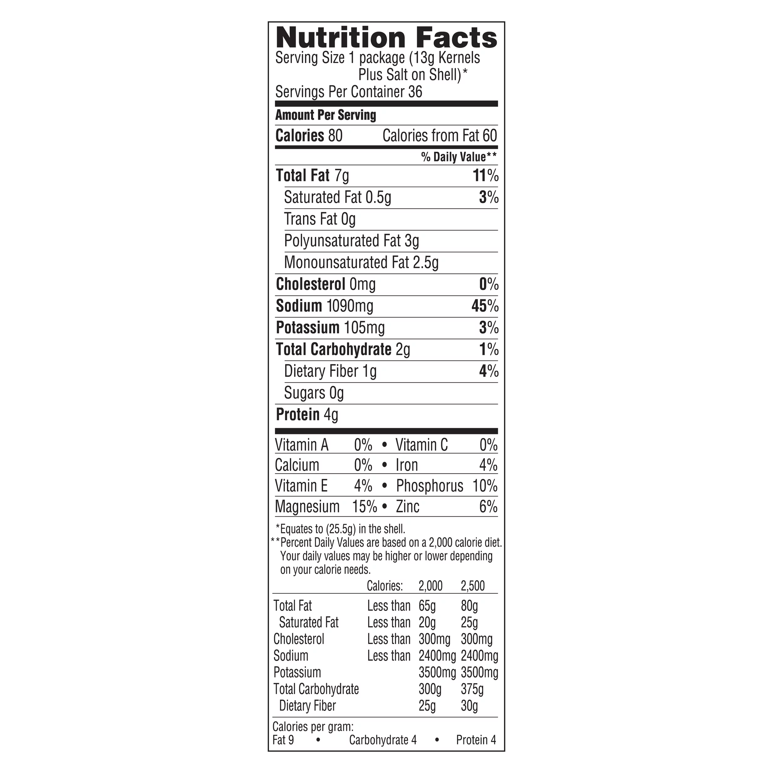 David SunFlower Seeds original 30 cents 36ct/.9-oz Bags