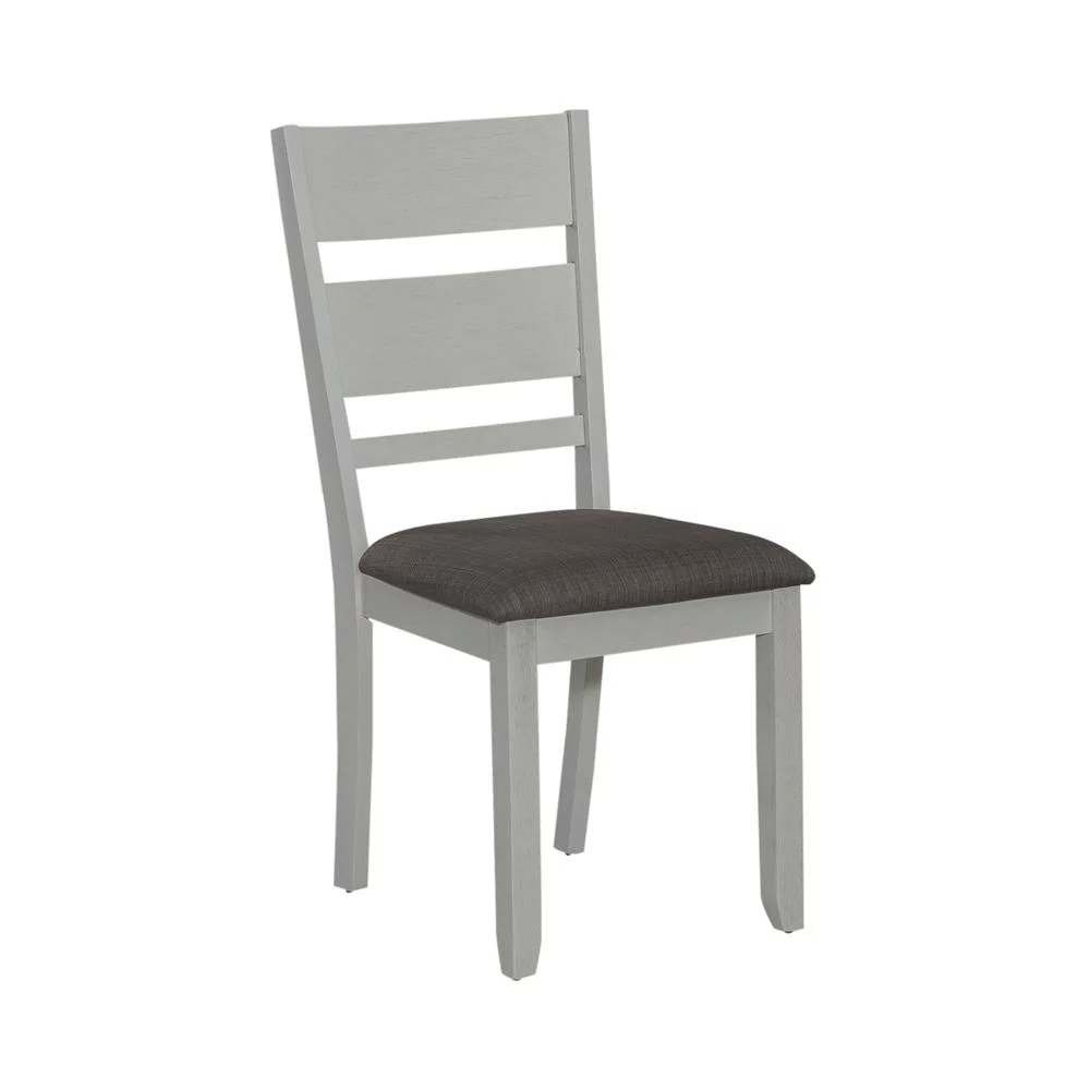 Liberty Furniture Slat Back Uph Side Chair (RTA) - Set of 2 Transitional White
