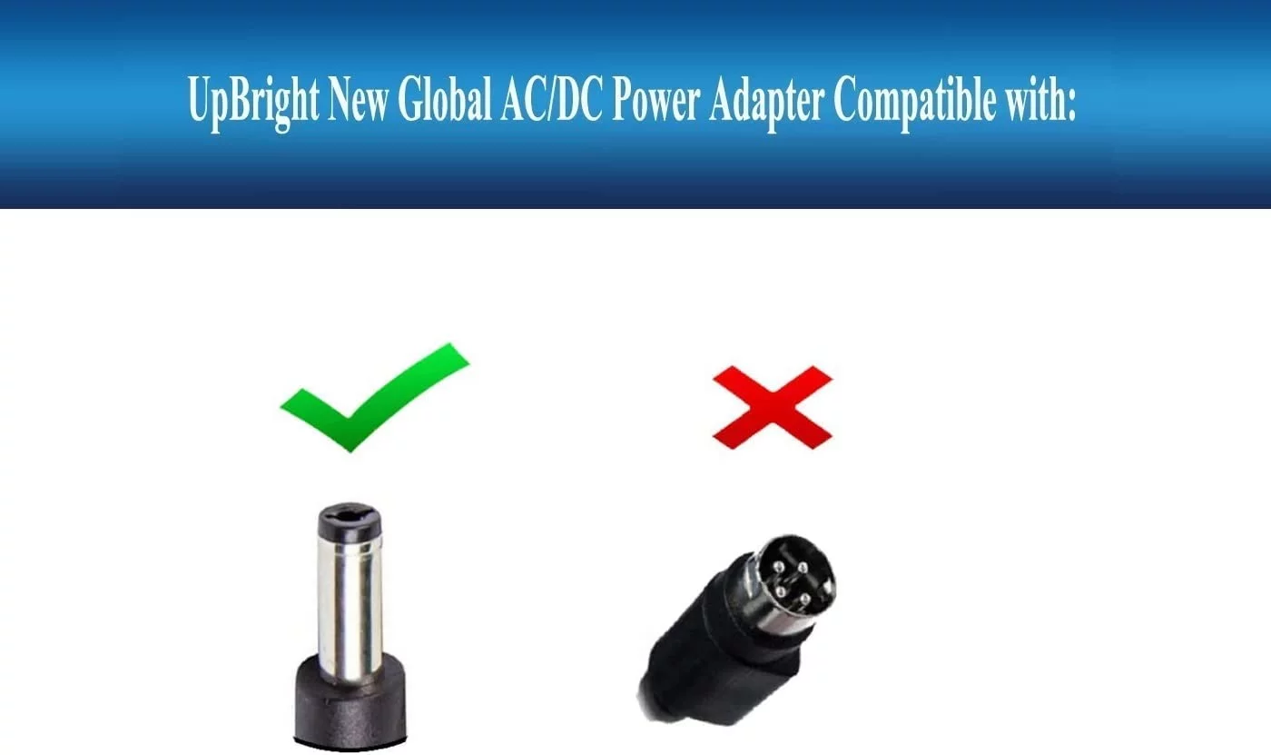 UpBright 19V AC/DC Adapter Compatible with Respironics Inc. Model MANGO120-19BS-PHI REF 1141780 Philips Shenzhen Megmeet Electrical 19VDC 6.3A 120W DC19V 19.0V Power Supply Cord Battery Charger PSU