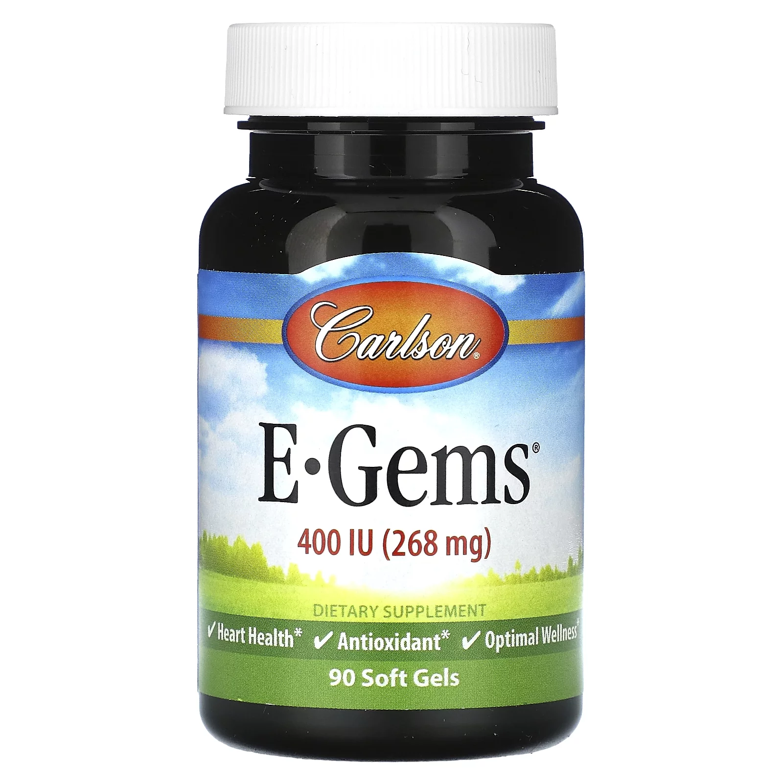 Carlson E-Gems, 268 mg (400 IU), 90 Soft Gels