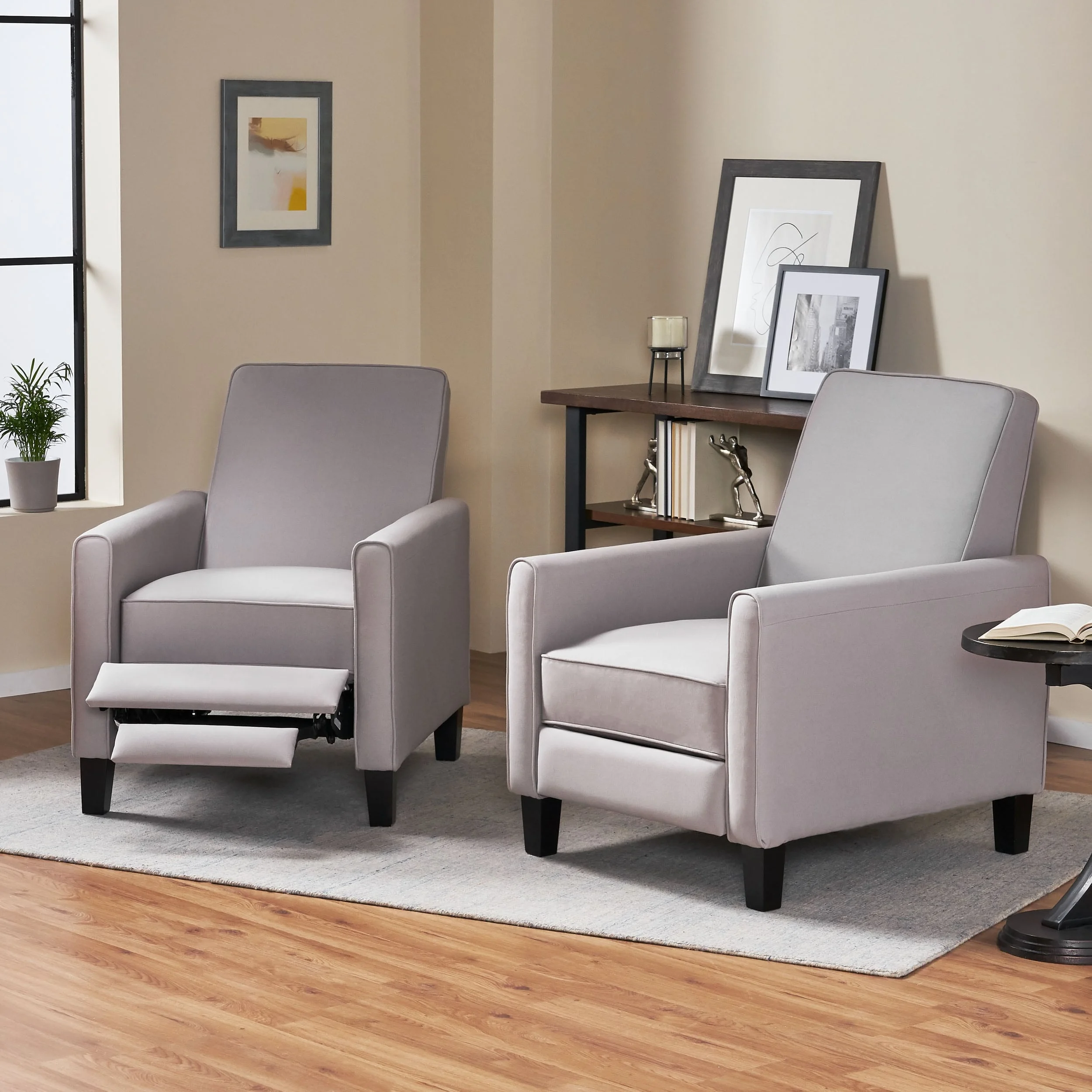 Christopher Knight Home Darvis Recliners (Set of 2) by  Dark Teal + Dark Brown