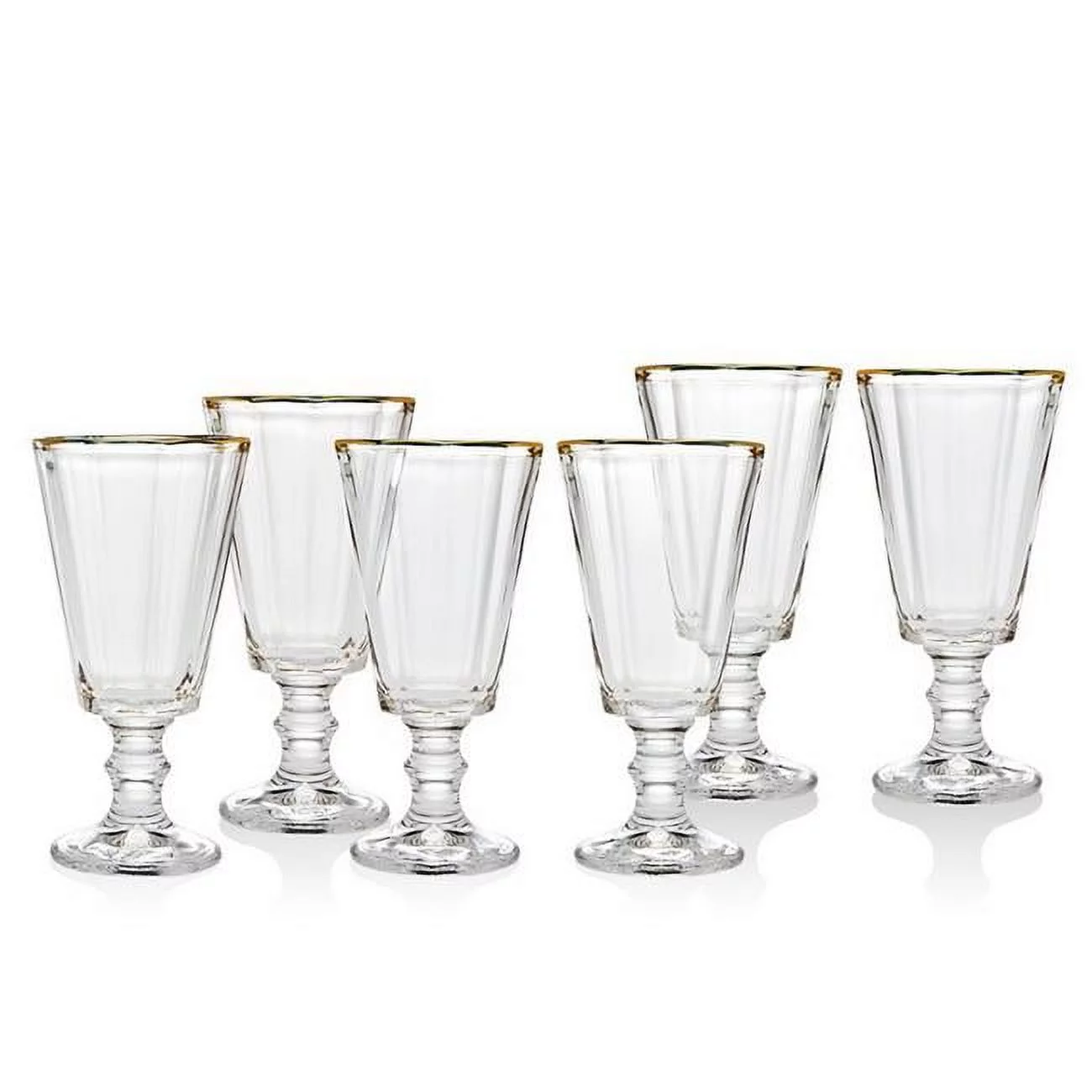 Godinger 48269 2 oz Grandeur Gold Band Shots Glasses - Set of 6