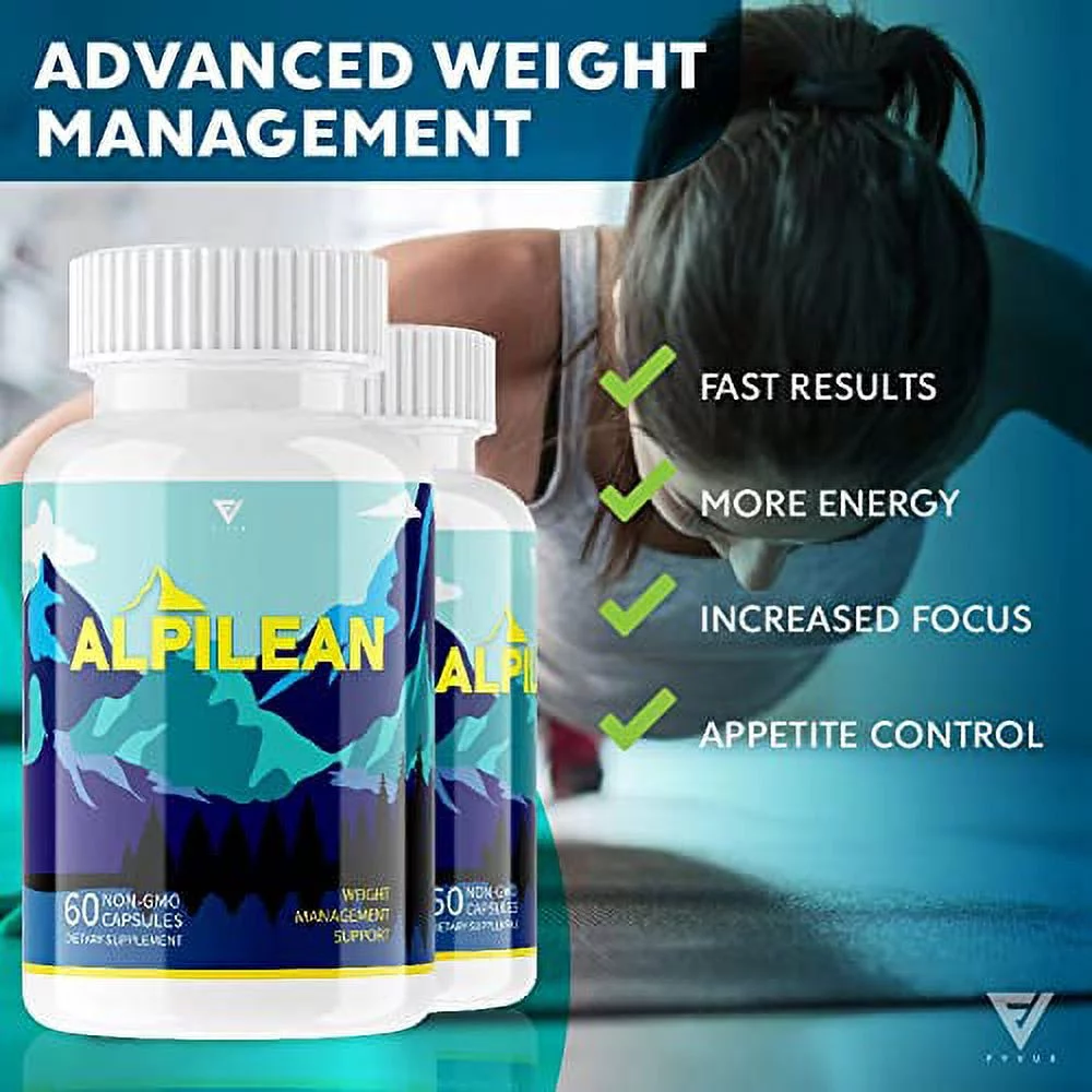 (5 Pack) Alpilean Max Weight Loss Capsules Supplement, Alpilean Ice Hack Support, Alpilene Himalayan Dietary Supplement, Alpilean Official Vitamin Reviews Formula (300 Capsules)