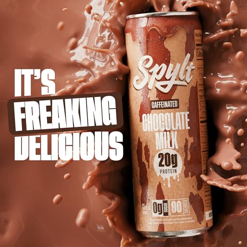 High Protein Max Chocolate Milk with 140mg Caffeine & 20g Protein - 90 Calories, Ready to Drink, Sugar Free, Lactose Free Milk, Perfect for Workout Recovery & Afternoon Pick Me Up - 12 Count