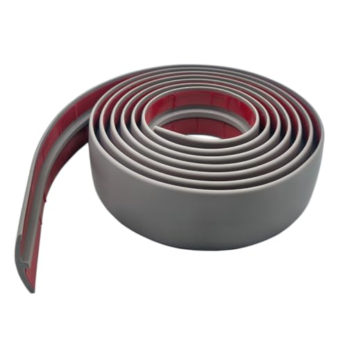 T Molding Flexible Self Adhesive T Shape Floor Transition Strip Bendable T Rubber Trim T Transition Strip for Tile to Laminate Flooring (300 × 5cm A)