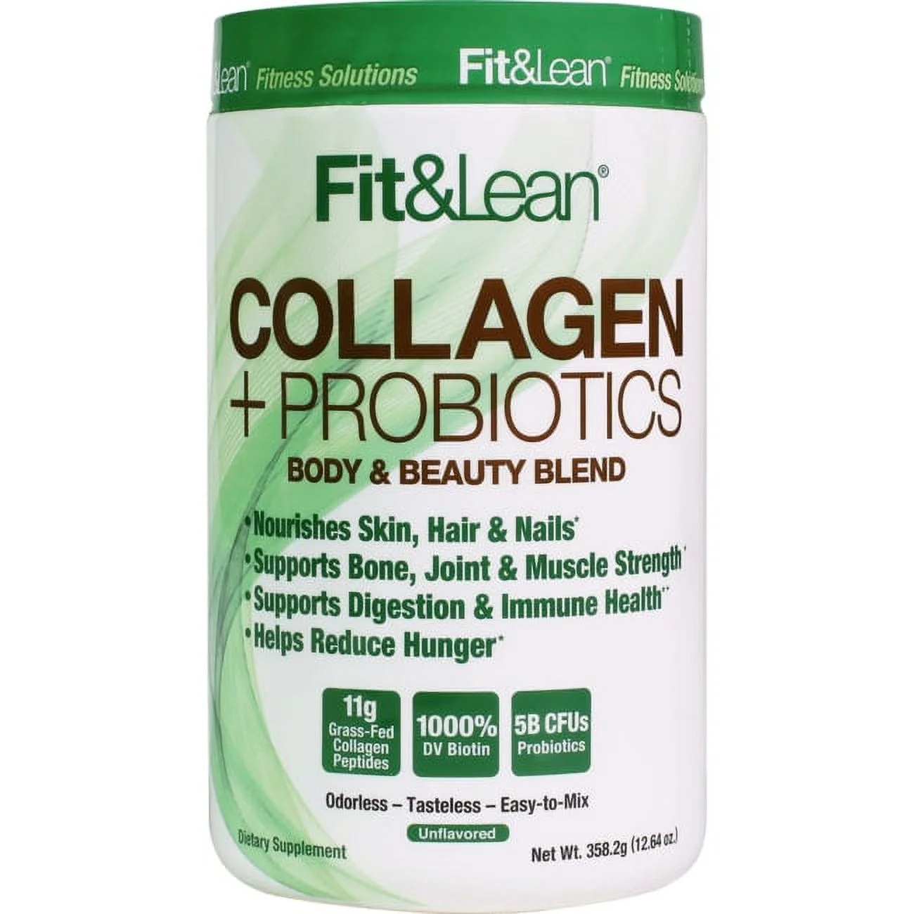 Fit & Lean Collagen + Probiotics 12.6 oz Pwdr