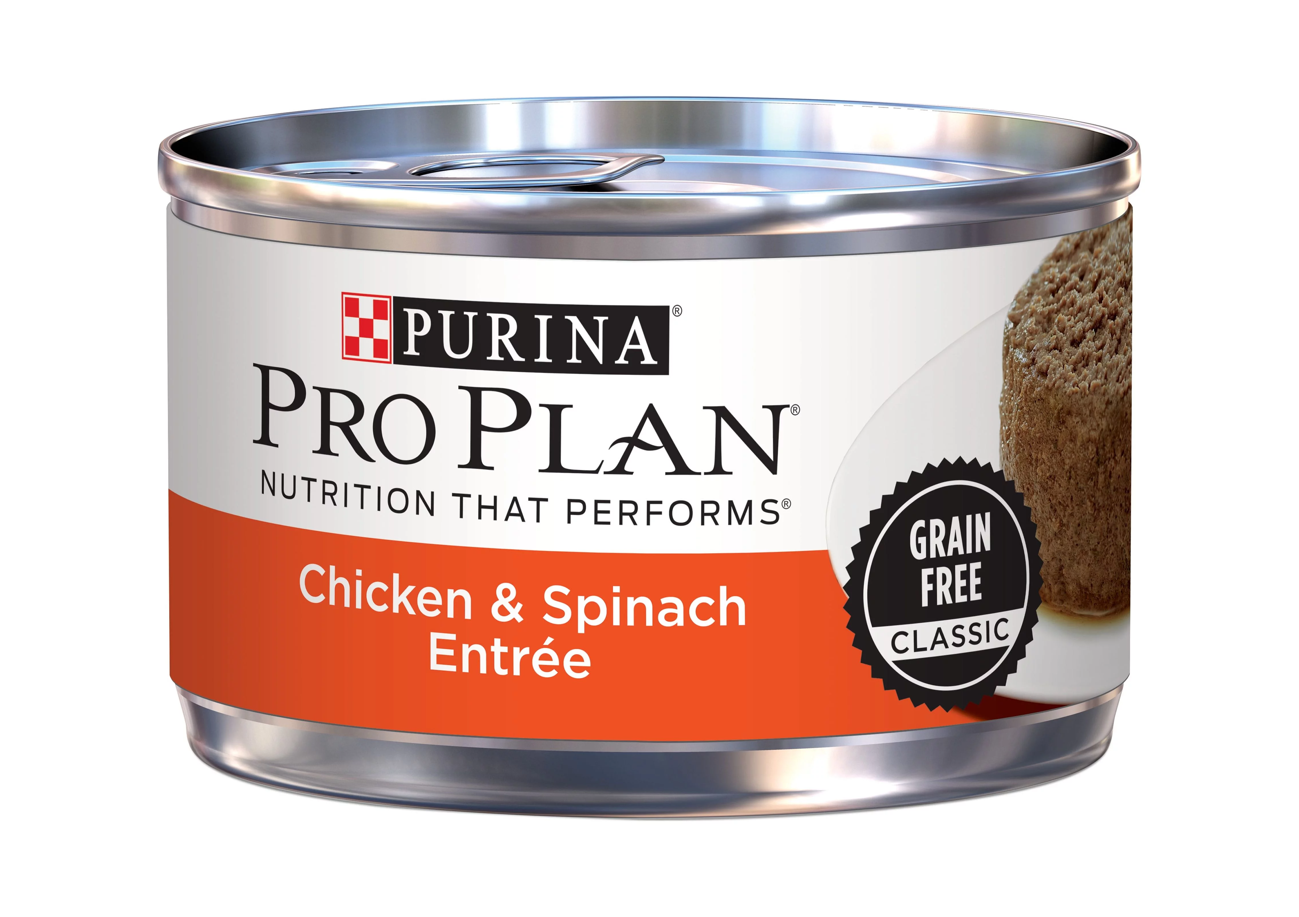 Purina Pro Plan Classic Chicken & Spinach Entree Canned Wet Cat Food, 3 oz. Can