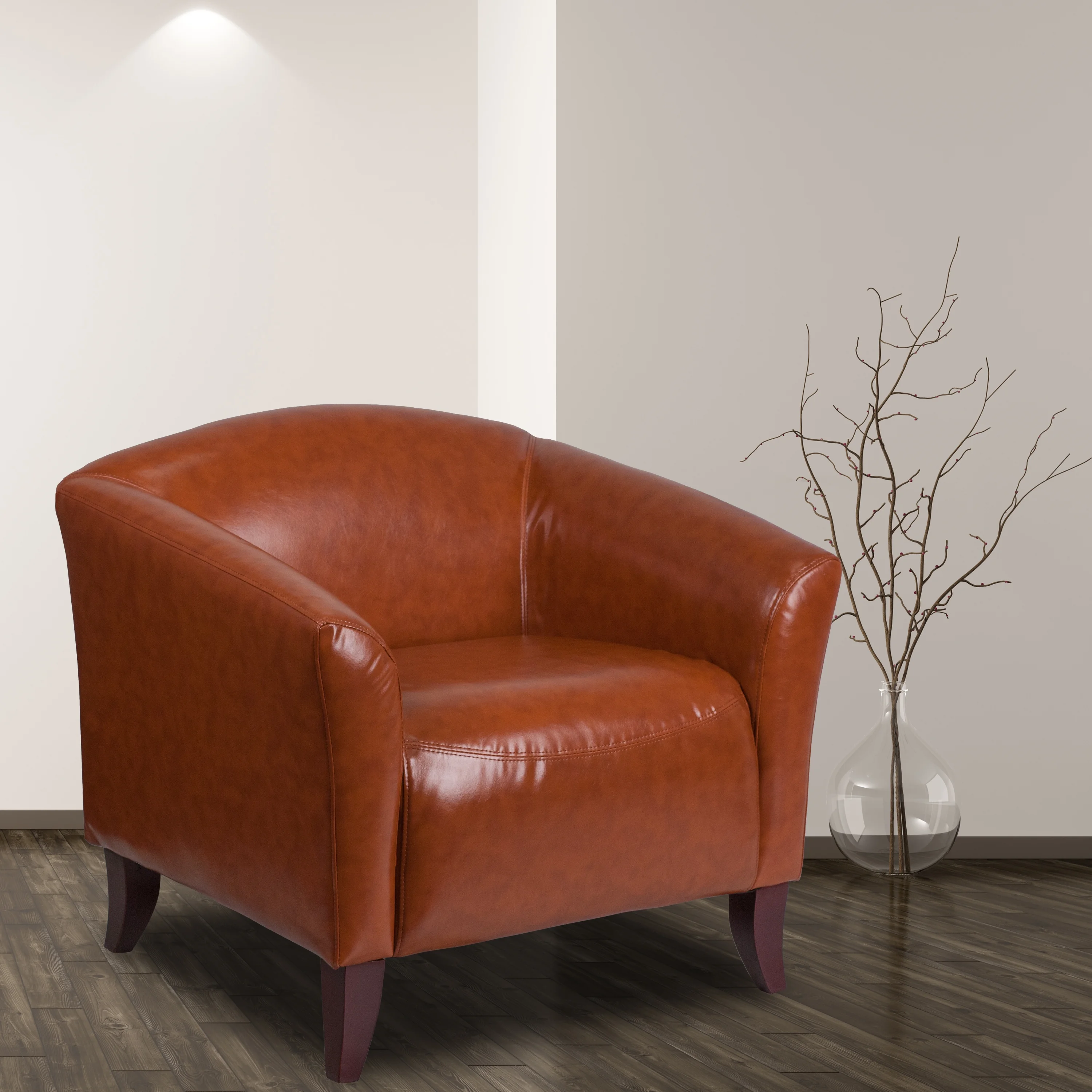 Flash Furniture HERCULES Imperial Series Cognac LeatherSoft Chair