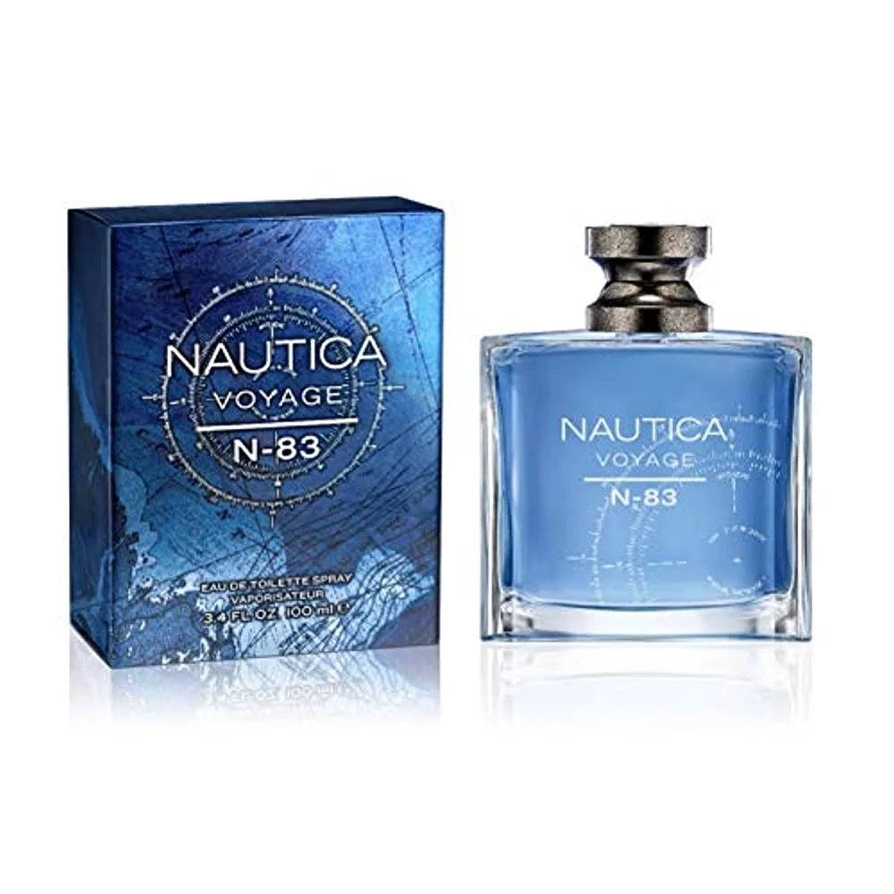 N-83 By Nautica Voyage Eau de Toilette Spray For Men 3.4 oz (Pack of 3)