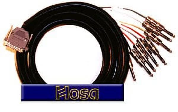 HOSA DTP-804 DIGITAL MULTI-TRACK SNAKES COMPATIBLE WITH TASCAM DA-88 AND FOSTEX RD-8; 8 STEREO 1/4" (Metal) TO 25-PIN, 4m (13.2 ft.)