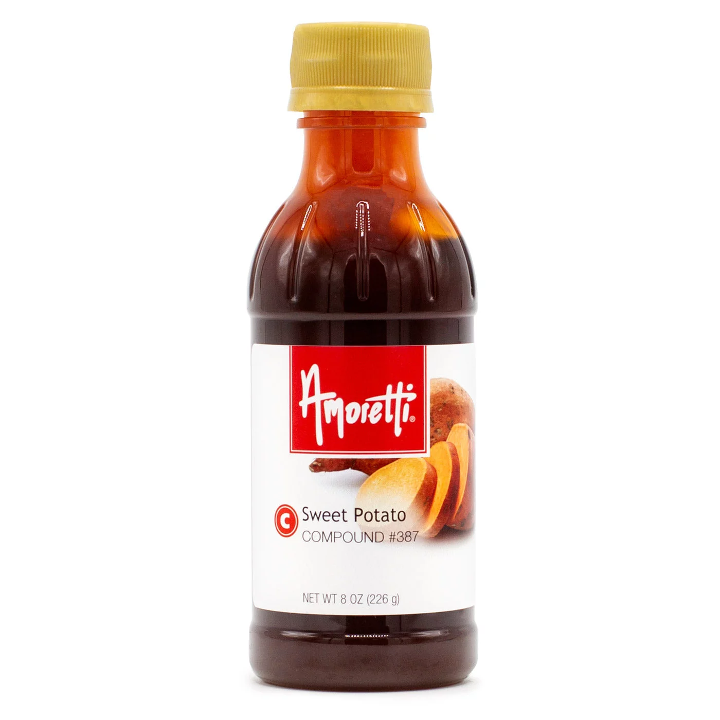 Amoretti - Sweet Potato Compound 8 oz - Natural Flavors, Shelf Stable Even After Opening, Certified Kosher, TTB Approved, Perfect for Baking Applications & Beverages