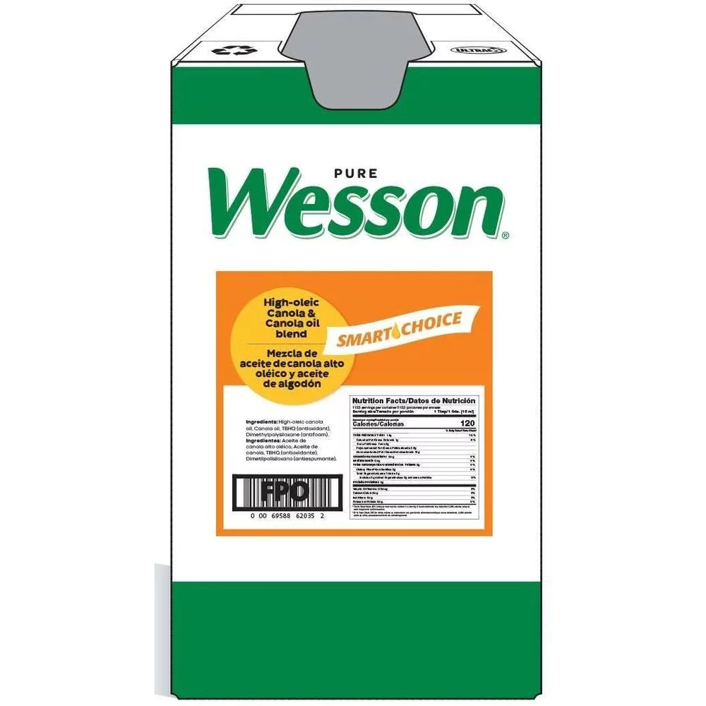(Price/Case)Wesson 2700062035 Smart Choice High Oleic Canola & Canola Oil Blend 1-35 Pound