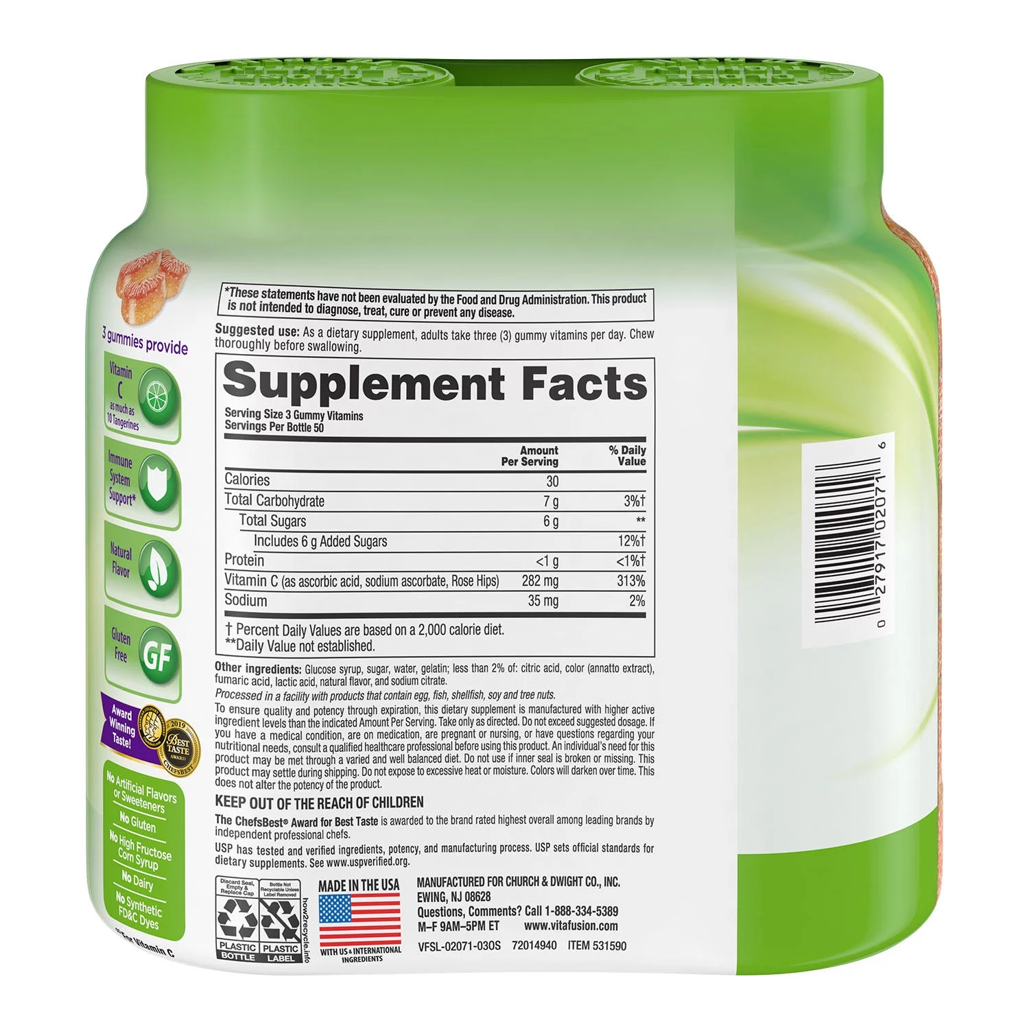 Vitafusion Power C Gummies (150 ct., 2pk)