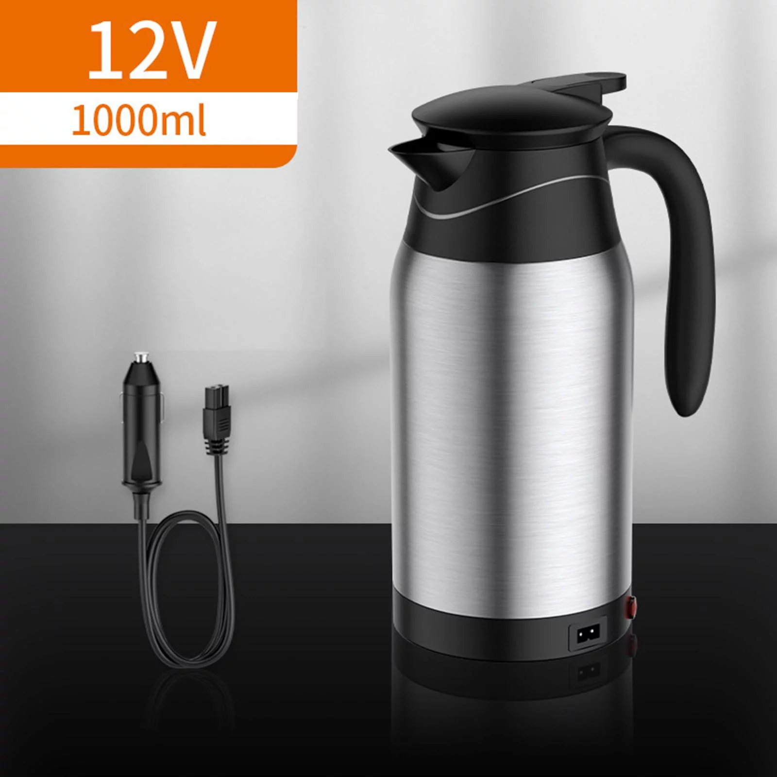 Portable Car Kettle Boiler Travel 12V 24V Tea Fast Boiling 1L Heater Camping