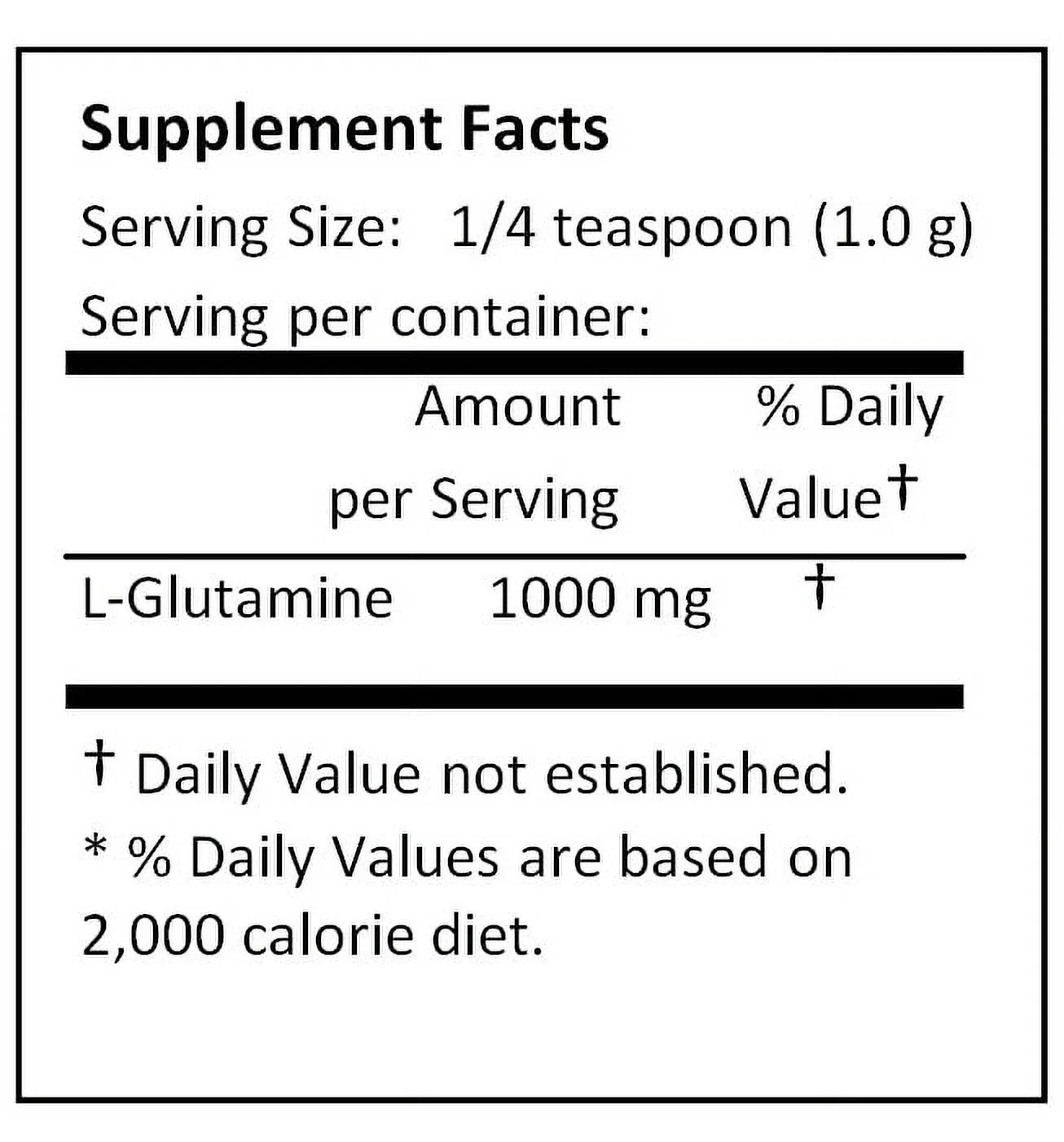 NuSci L-Glutamine Pure Powder 1000g (2.2 lb) FCC Muscle Mass