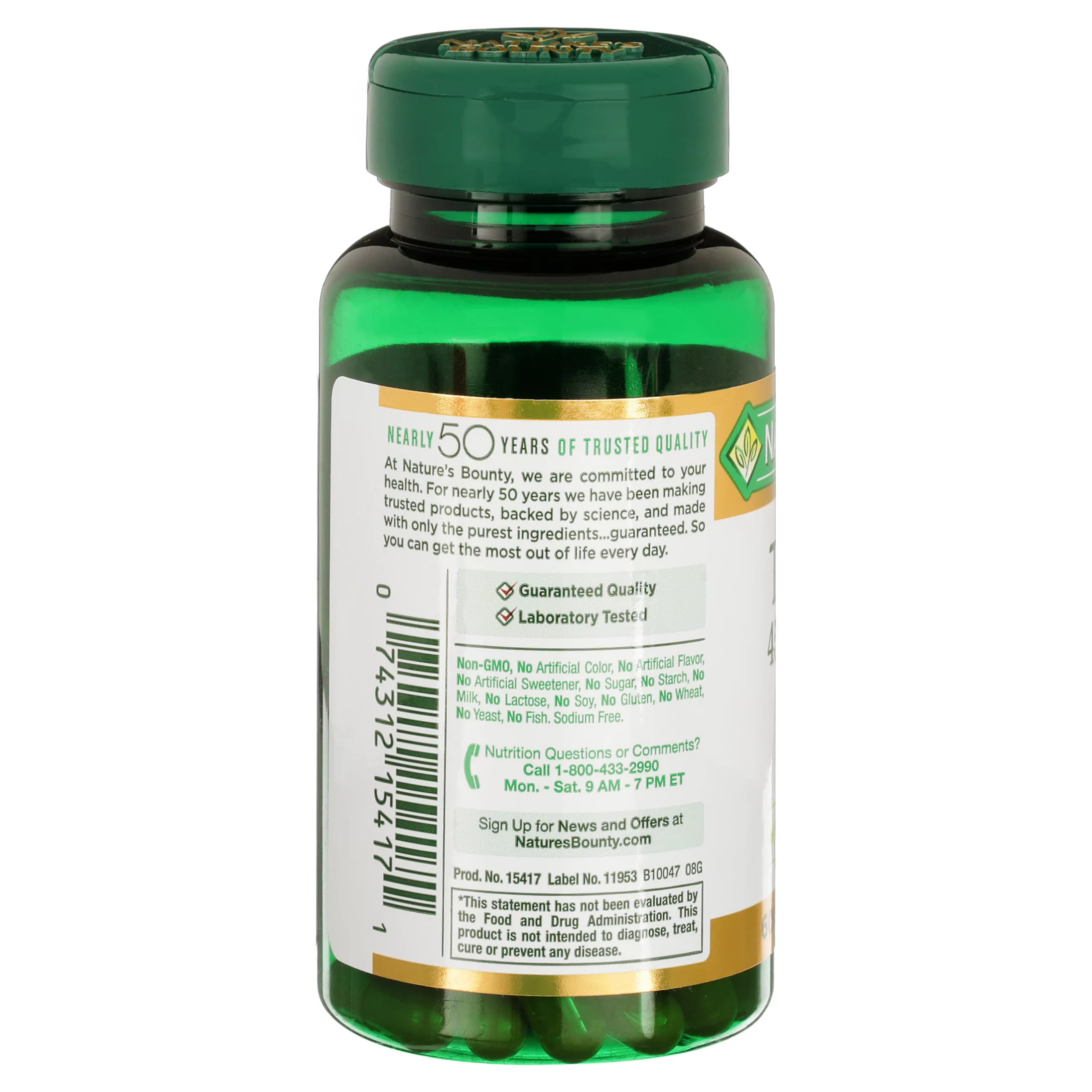 Nature's Bounty Turmeric Capsules 60 Capsules (Pack of 2)