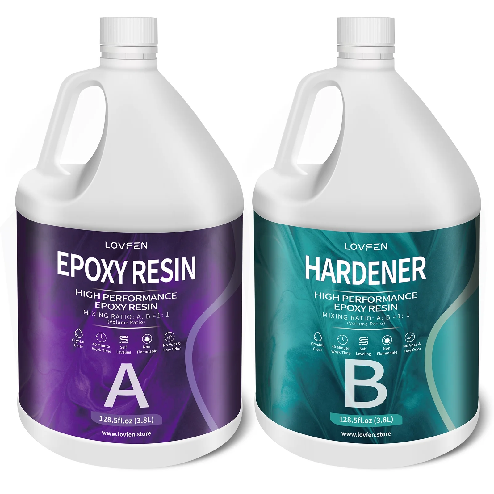 2 Gallon Epoxy Resin Art Resin for DIY,Jewelry,Tabletops,Crystal Clear,High-Performance Resin Epoxy