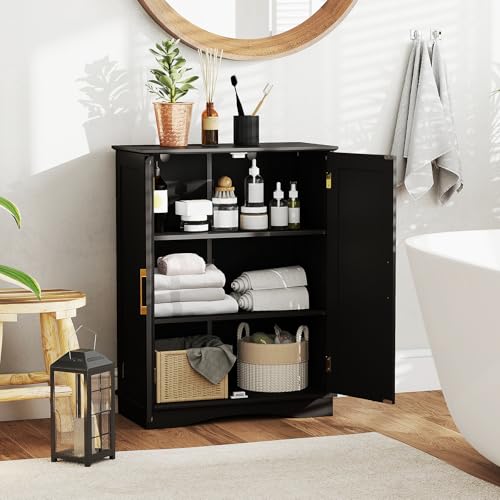 Tangkula Bathroom Floor Storage Cabinet, 31.5