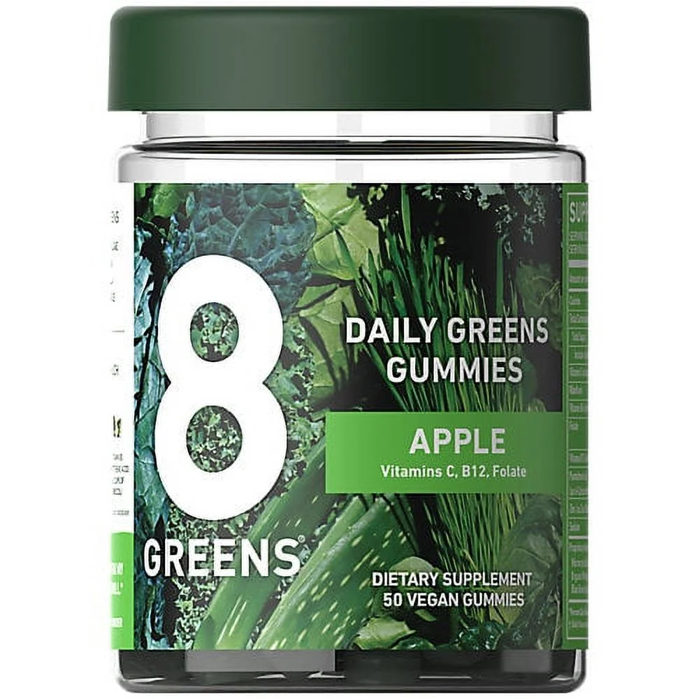 Daily Greens Gummies with Vitamin C, B12 & Folate - Apple (25 Gummies)