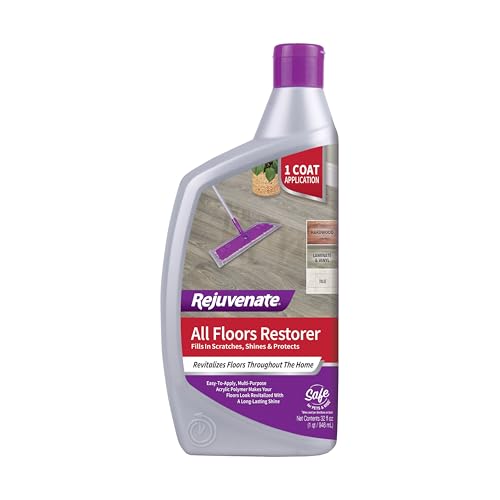 Rejuvenate All Floors Restorer and Polish Fills in Scratches Protects & Restores Shine No Sanding Required (32 oz)