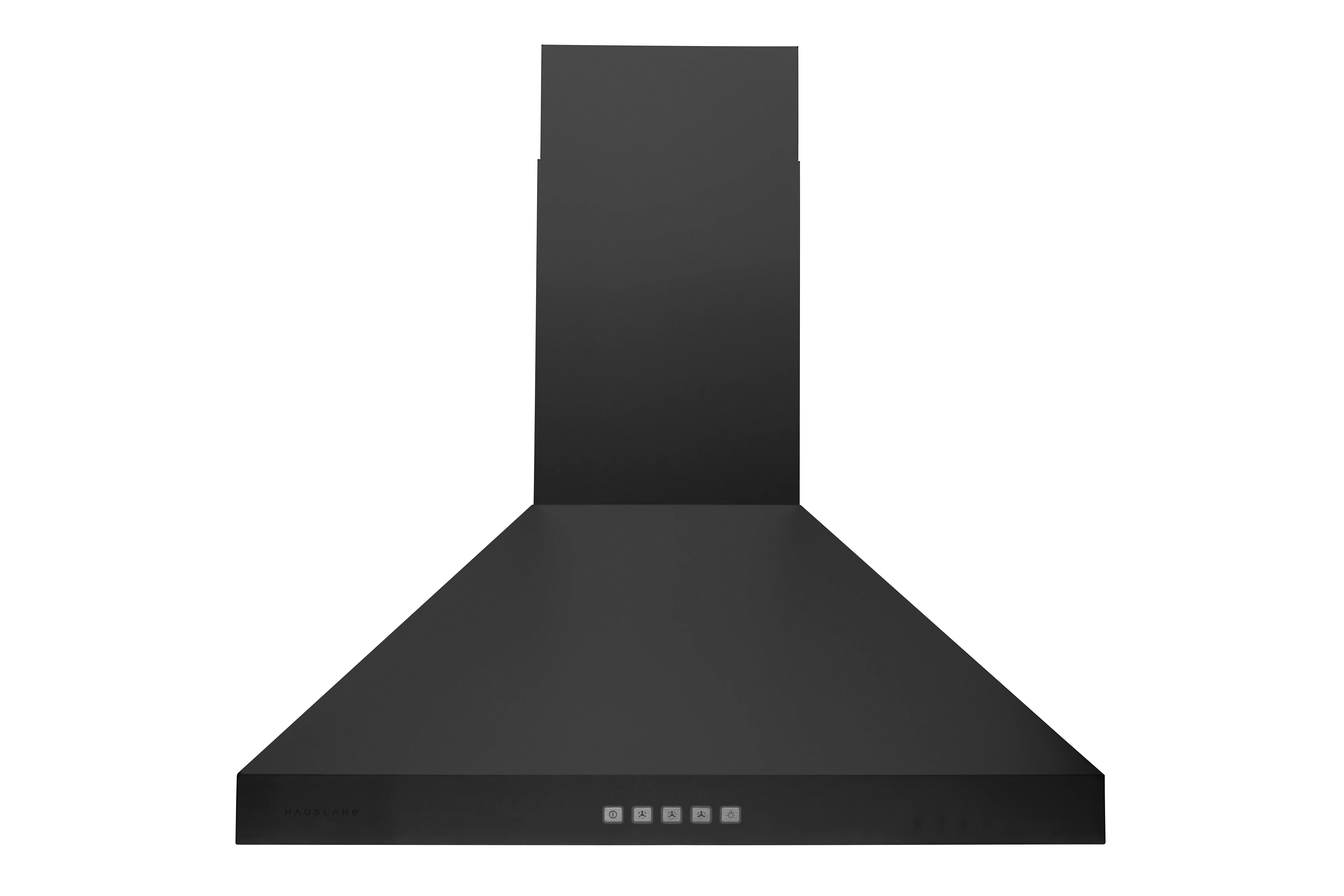 Hauslane | Chef Series WM-530 30” Wall Mount Range hood | Pro Model | Matte Black Wall Chimney | Strong Suction, Stainless Steel Baffle Filters, LED Lamps, 6” Duct or Ductless