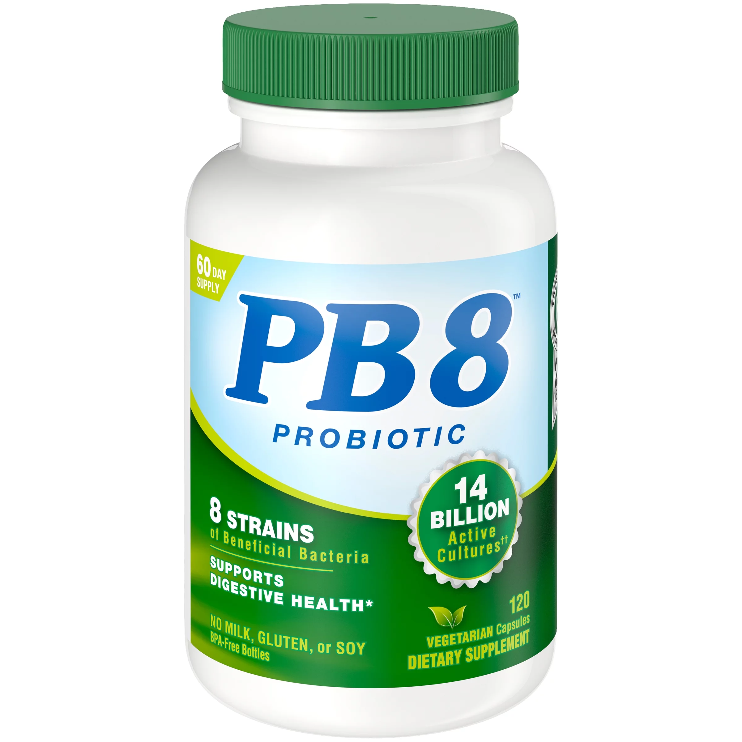 4 Pack Nutrition Now PB 8 Pro-Biotic Vegetarian Supplement, 120 Count each
