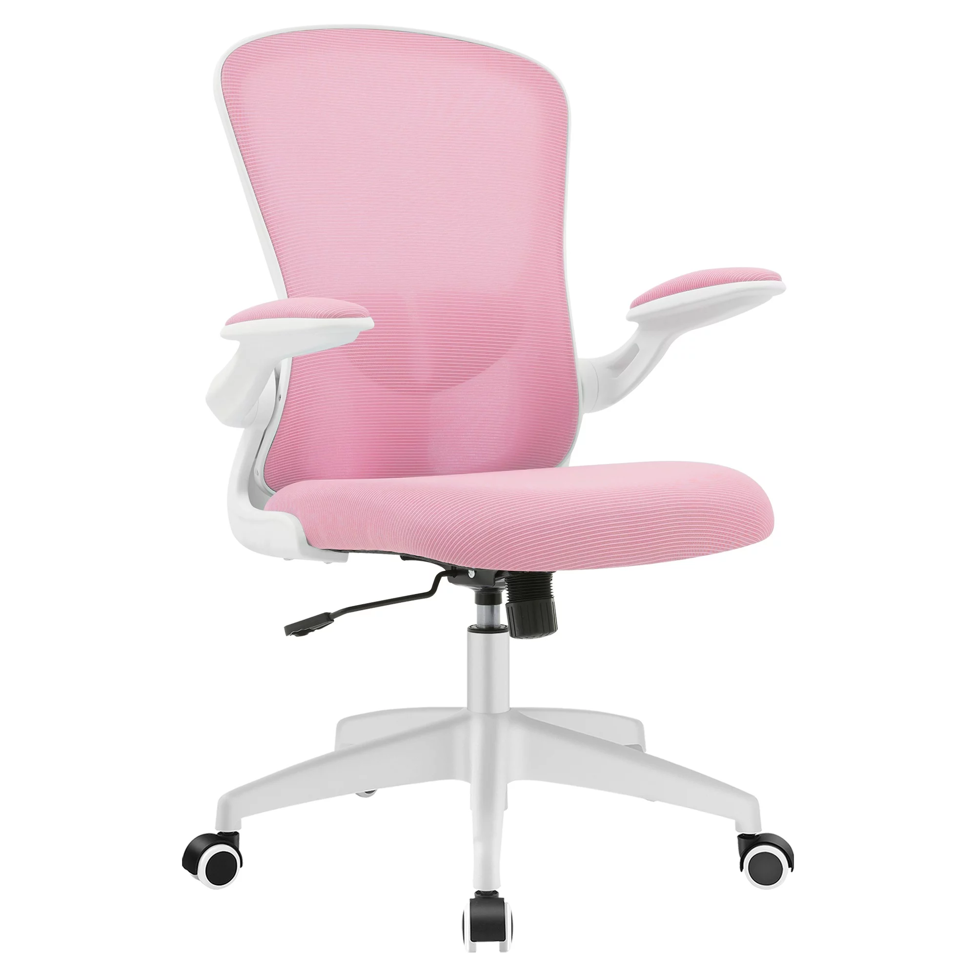 Office Chair, AMZFUN Ergonomic Desk Chair with Adjustable Height, Swivel Computer Mesh Chair with Lumbar Support and Flip-up Arms